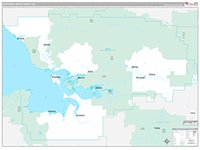 Northwest Arctic Borough (), Ak Wall Map Zip Code